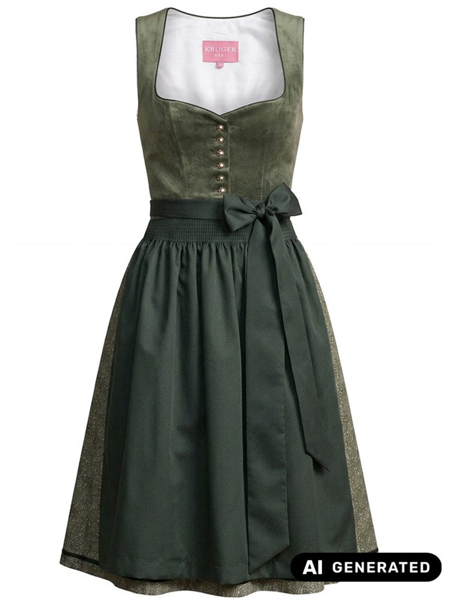 Krüger Madl Dirndl Dirndl Iny 60cm Länge grün