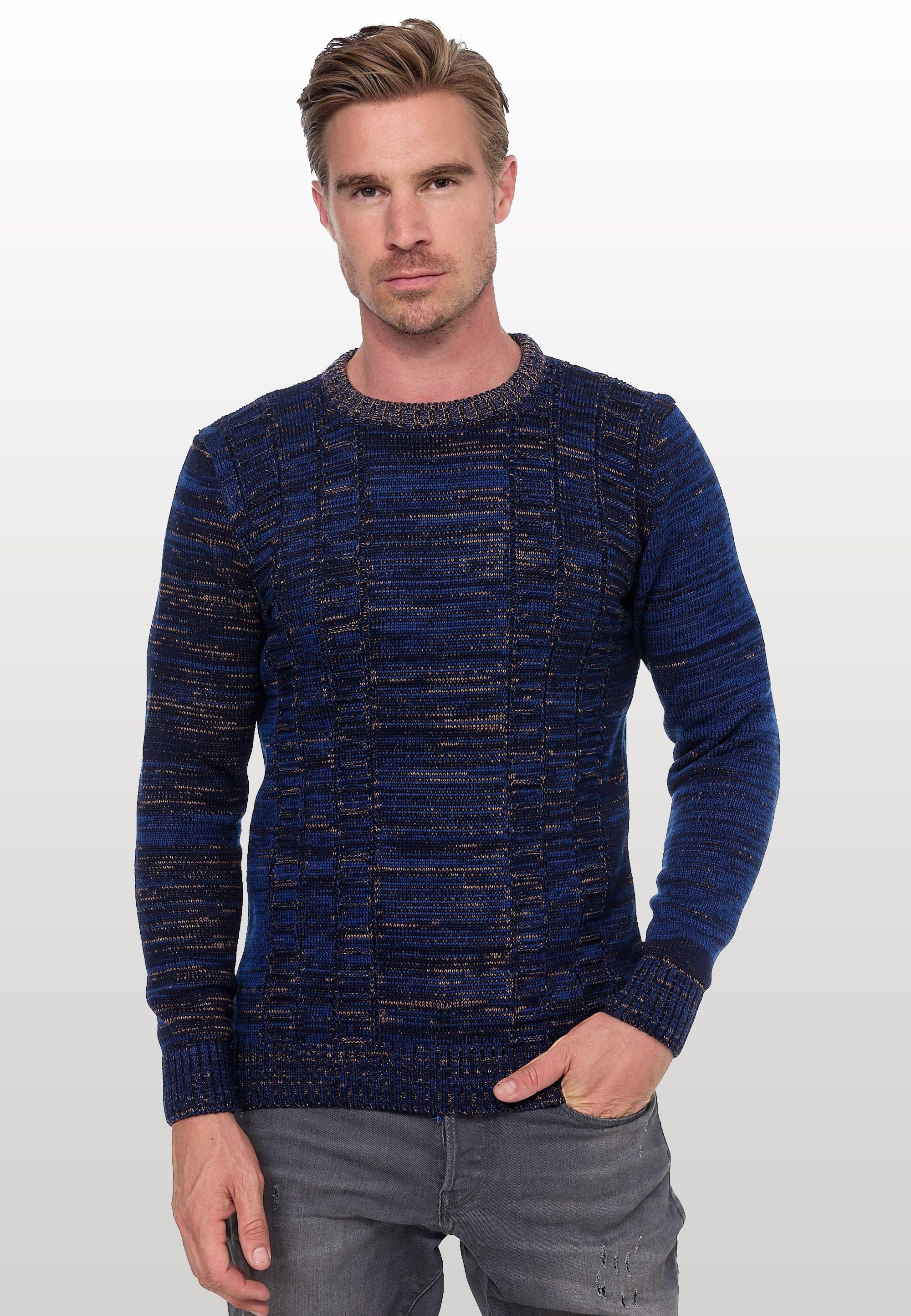 Rusty Neal Strickpullover, mit meliertem Design günstig online kaufen