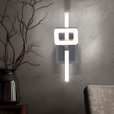 Globo LED Wandleuchte, LED-Leuchtmittel fest verbaut, Warmweiß, schwenkbare Wandleuchte Wandlampe mit Schalter LED Treppenbeleuchtung
