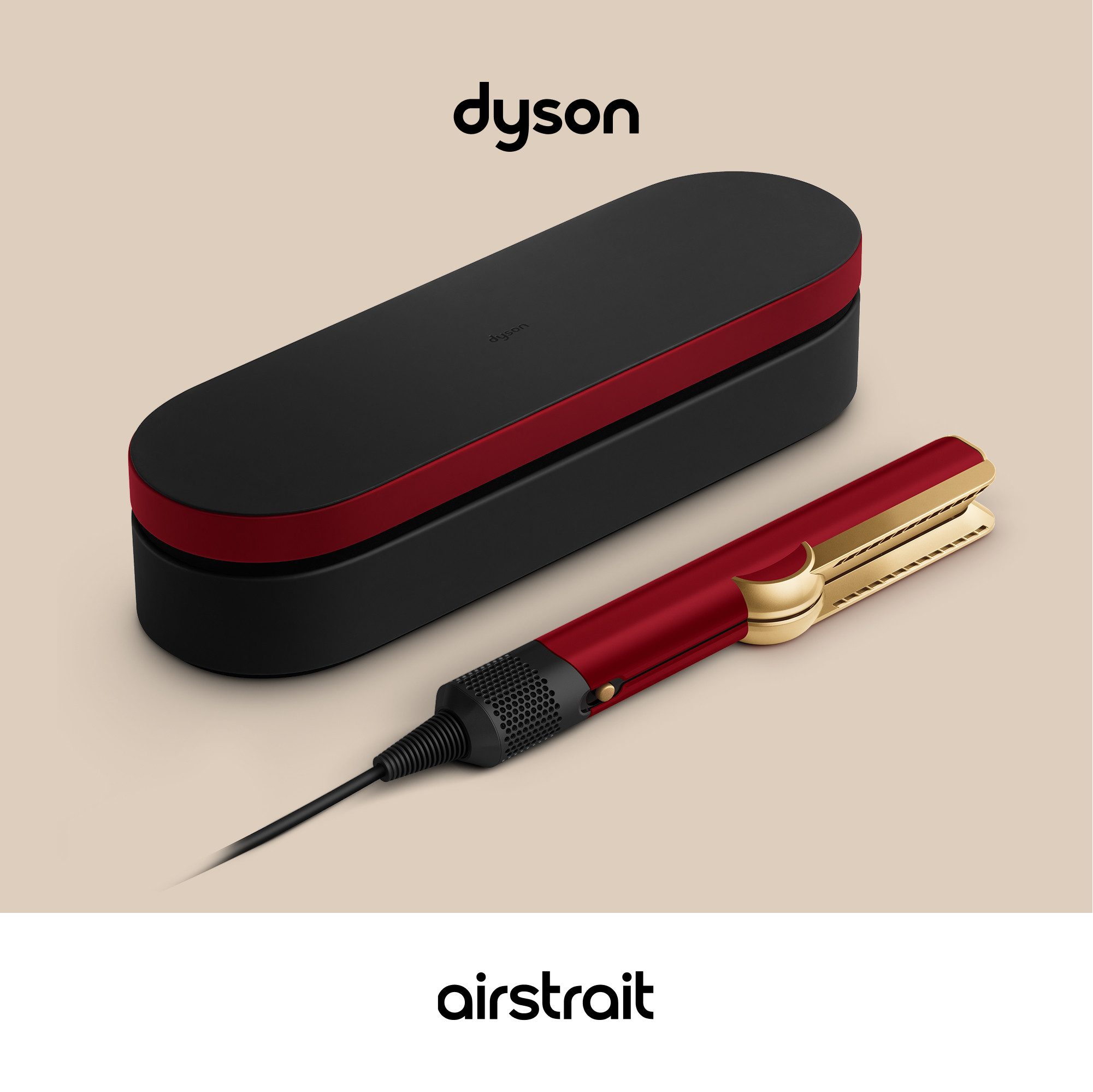 DYSON Luftstrom-Haarglätter Airstrait HT01, Trocknet und glättet gleichzeitig, Limitierte Geschenkedition, - nur mit Luft. Ohne Hitzeschäden.1 Ohne Heizplatten