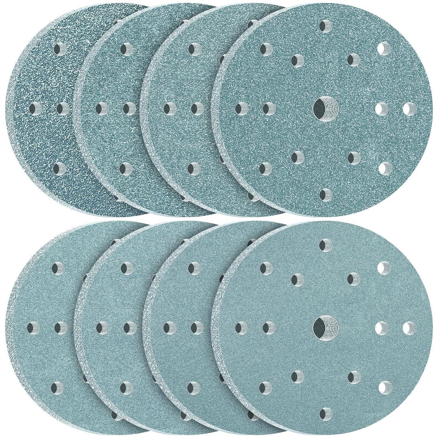 LuxusKollektion Schleifscheibe Schleifpapier Klett 150mm 80 Stk. Mix