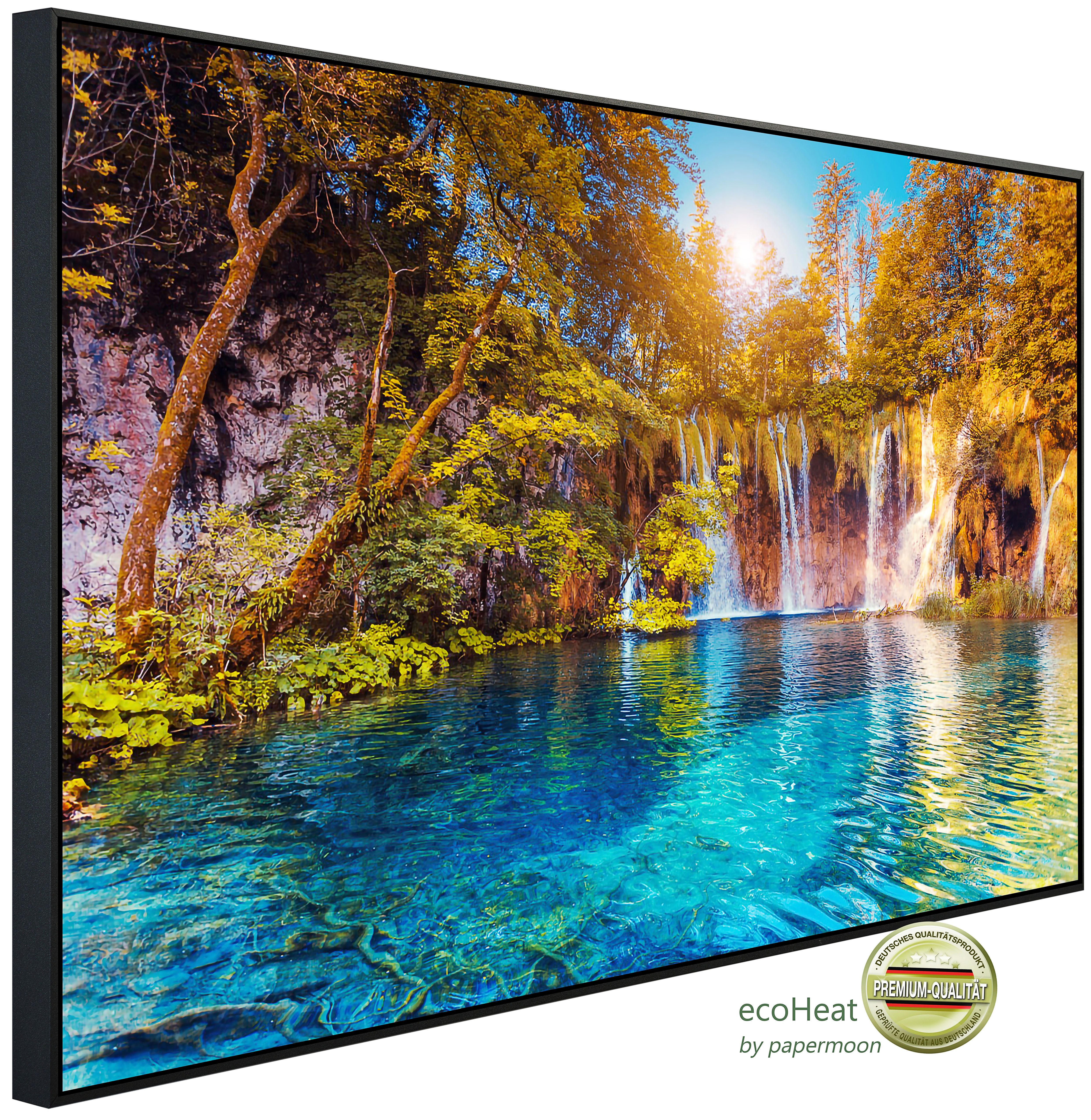 Papermoon Infrarotheizung INFRAROT-BILD-HEIZUNG, kleiner Teich im Wald, TÜV-Rheinland/GS zertifiziert, angenehme Strahlungswärme
