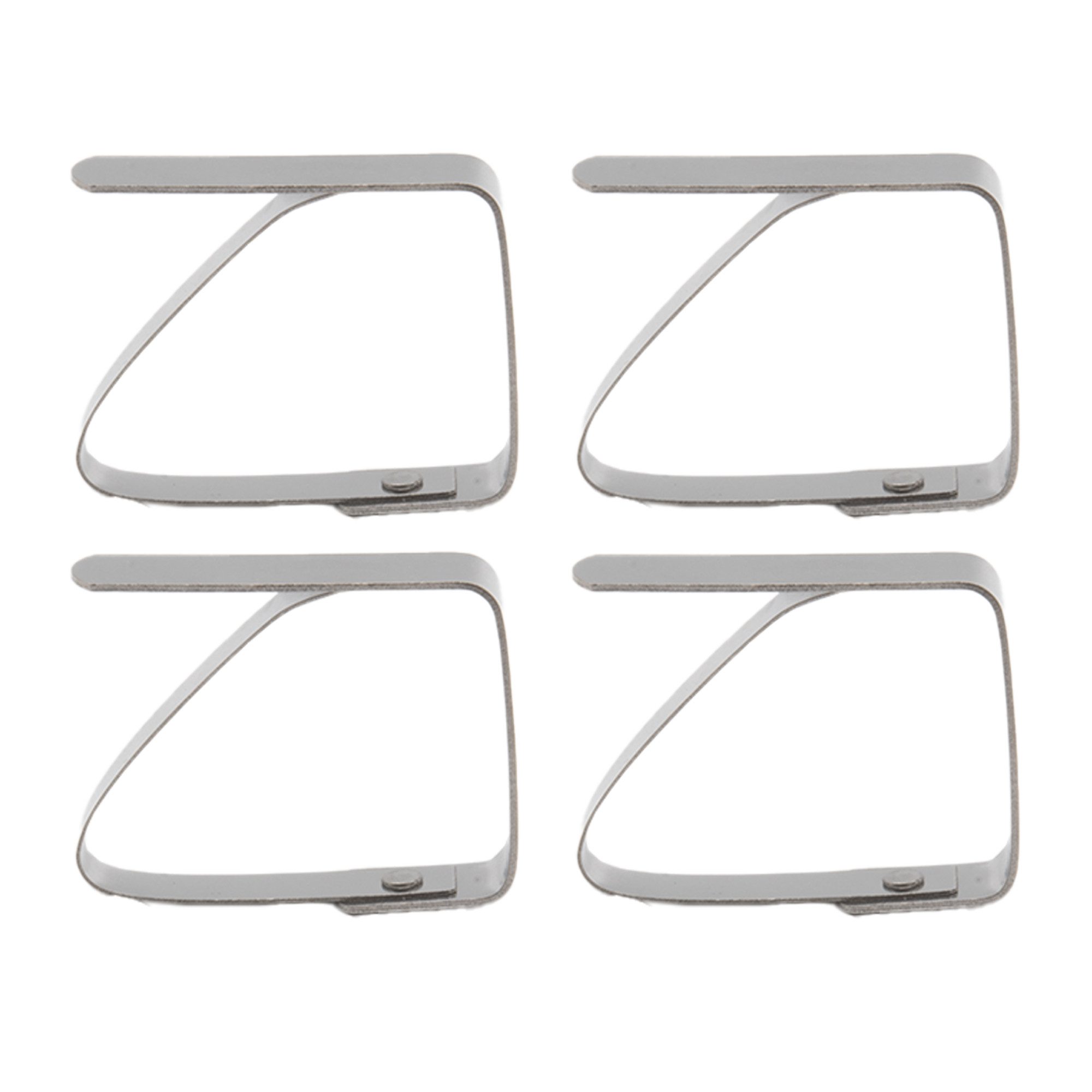 TSB Werk Tischtuchklammer Tischtuchklammern Edelstahl Tischdeckenklammern, (4-tlg), Tischtuchhalter, Tischklammer, Set