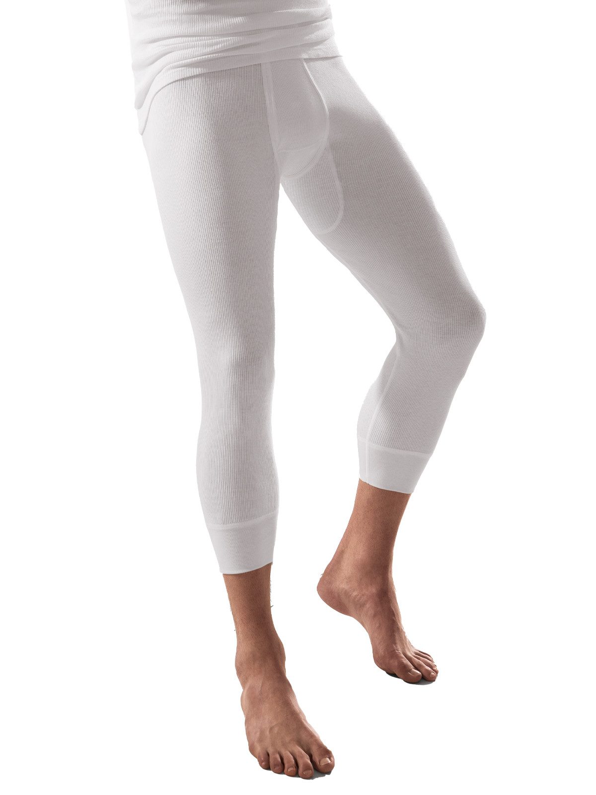 Lange Unterhose Herren Unterhose 3/4 lang Lord Doppelripp