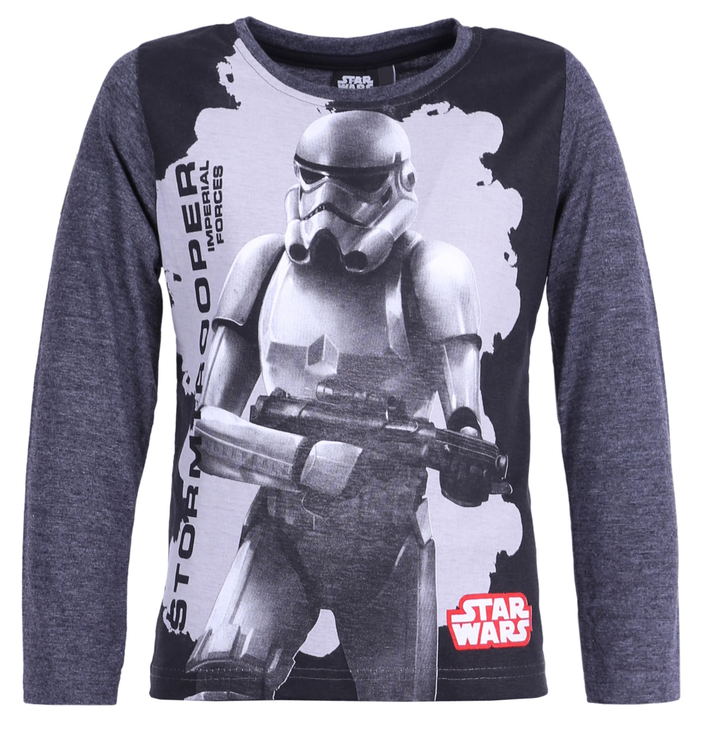 Sarcia.eu Schlafanzug Dunkelgrauer Jungenpyjama STAR WARS 5 Jahre