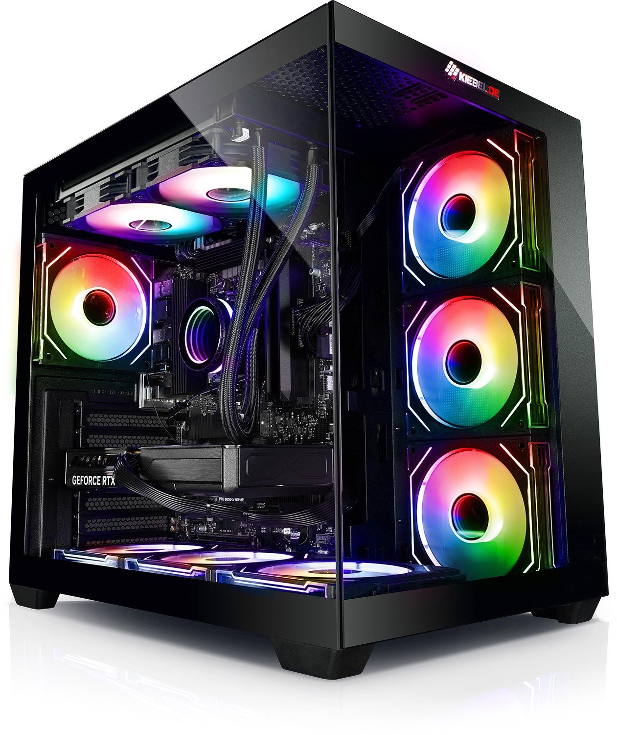 Kiebel Panorama 12 Gaming-PC (Intel Core i9 Intel Core i9-12900KF, RTX 5070, 32 GB RAM, 2000 GB SSD, Wasserkühlung, ARGB-Beleuchtung, WLAN)