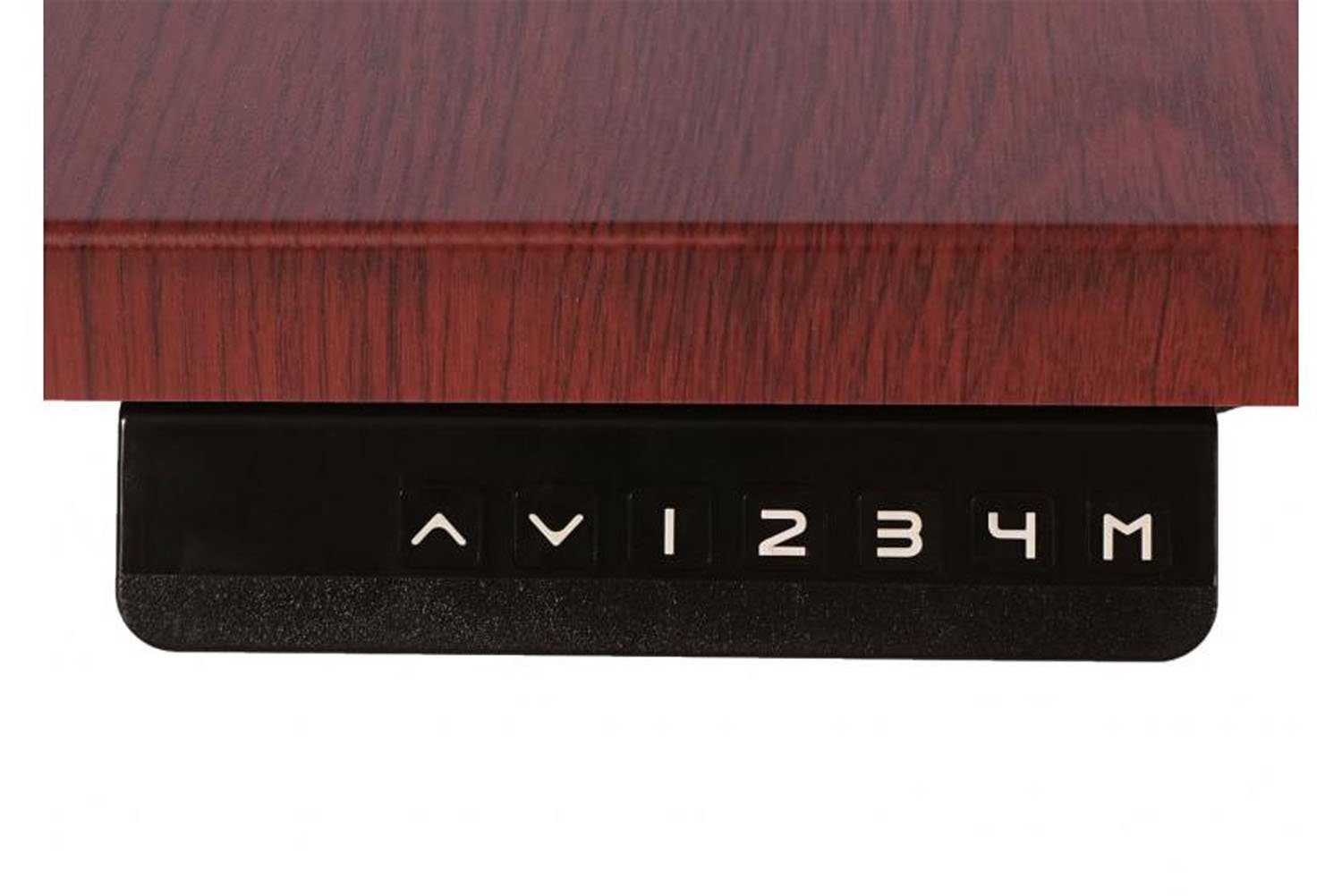 Eckschreibtisch D40, x höhenverstellbar 178 Kirsch-Dekor schwarz cm Mendler Computertisch - 178 elektrisch