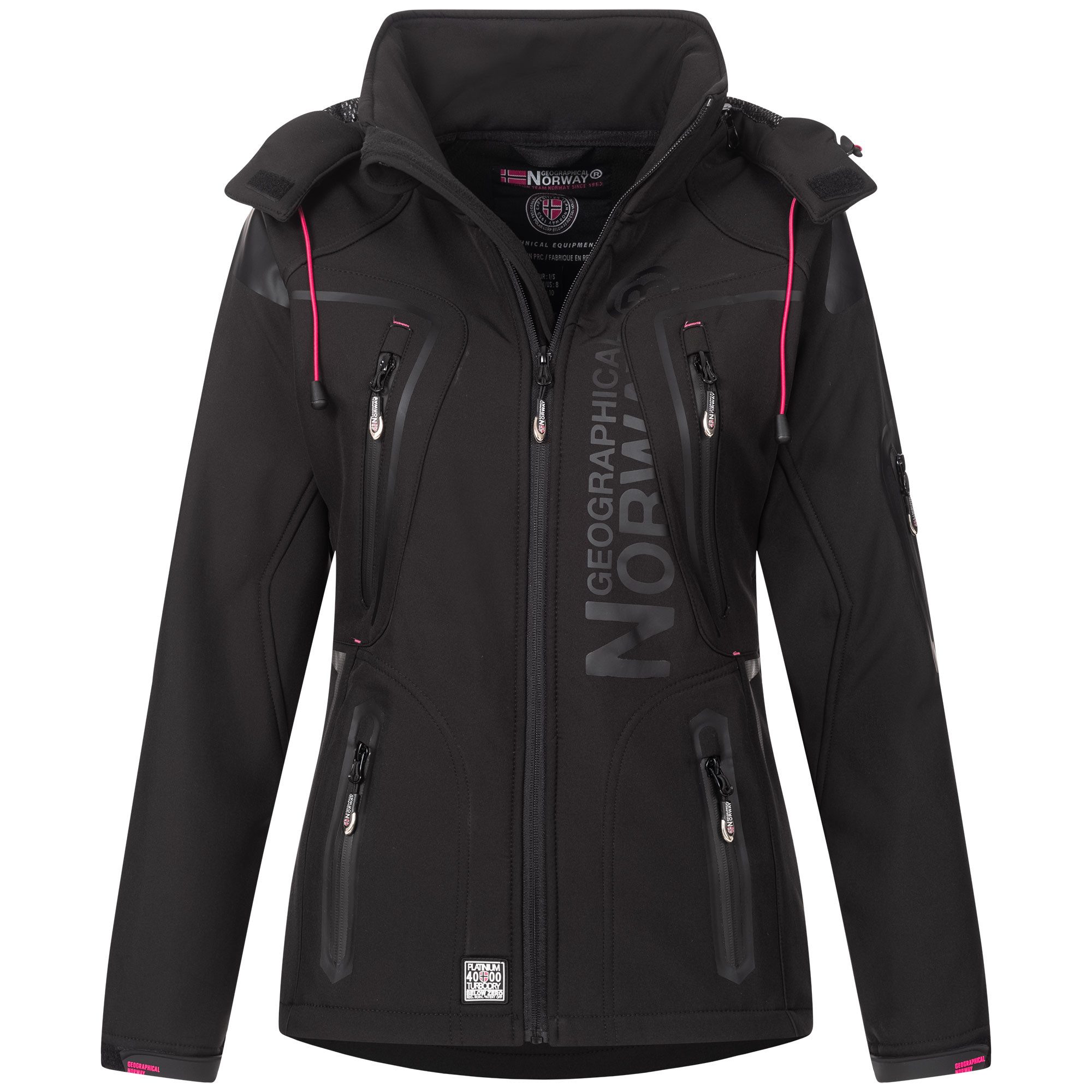 Geographical Norway Softshelljacke Damen Outdoor Windbreaker Regen Funktion günstig online kaufen