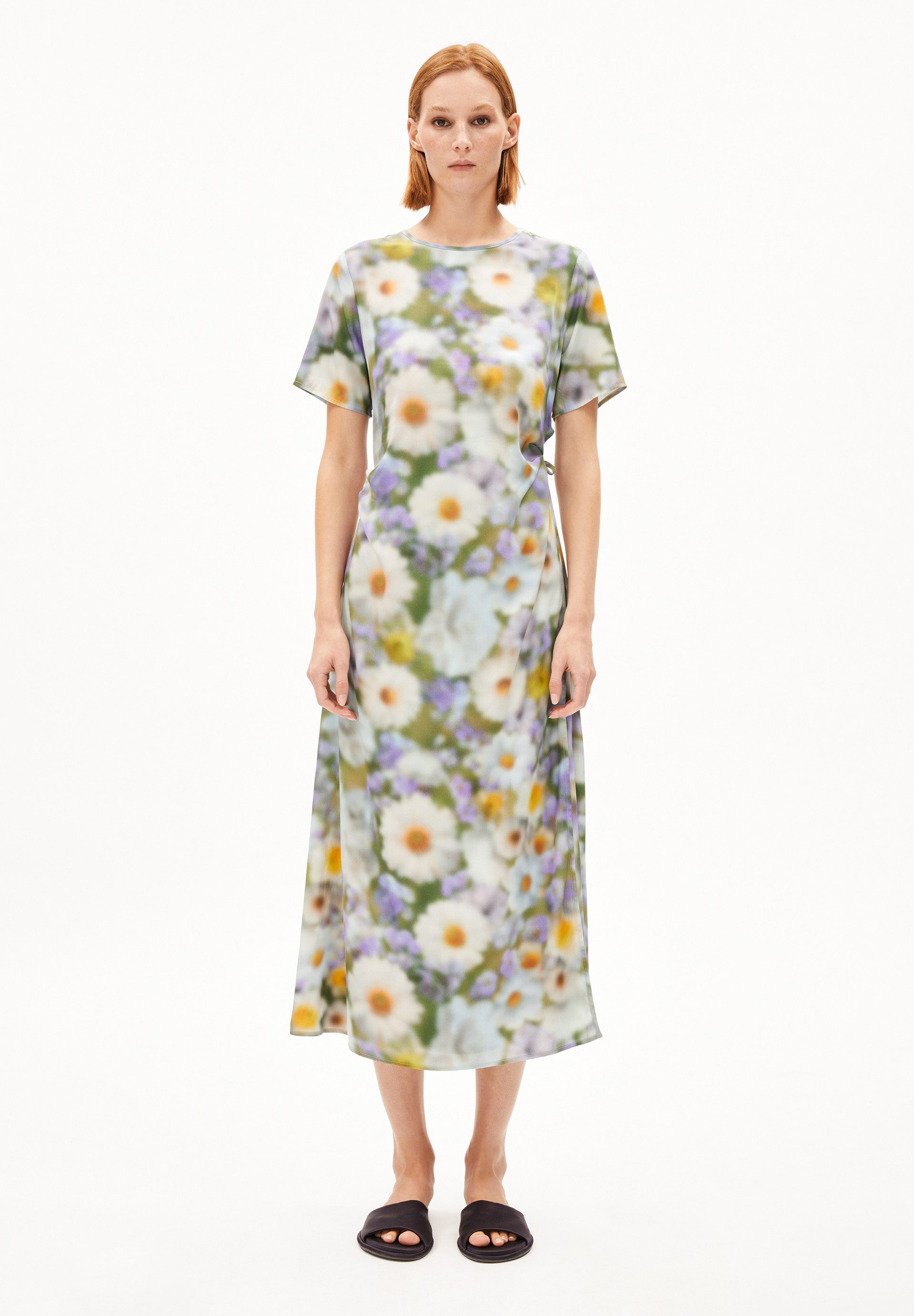 Armedangels Jerseykleid SEDISAA GREEN GARDEN (Regular Fit) Webkleid aus TENCEL™ Lyocell Mix