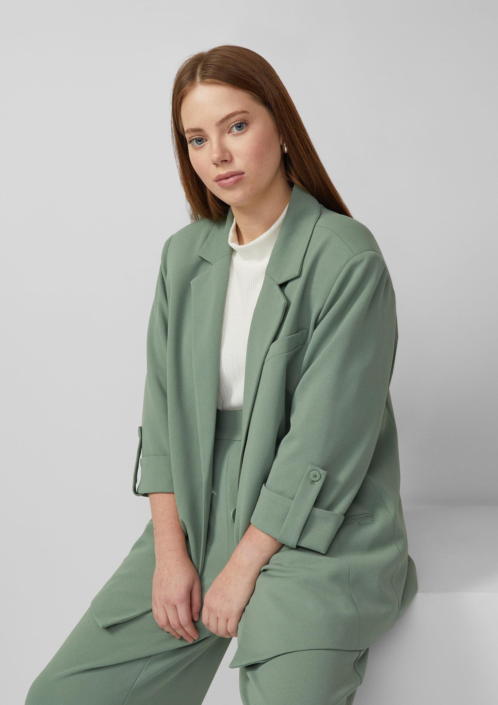 QS Jackenblazer Indoor-Blazer Blazer mit Turn-ups