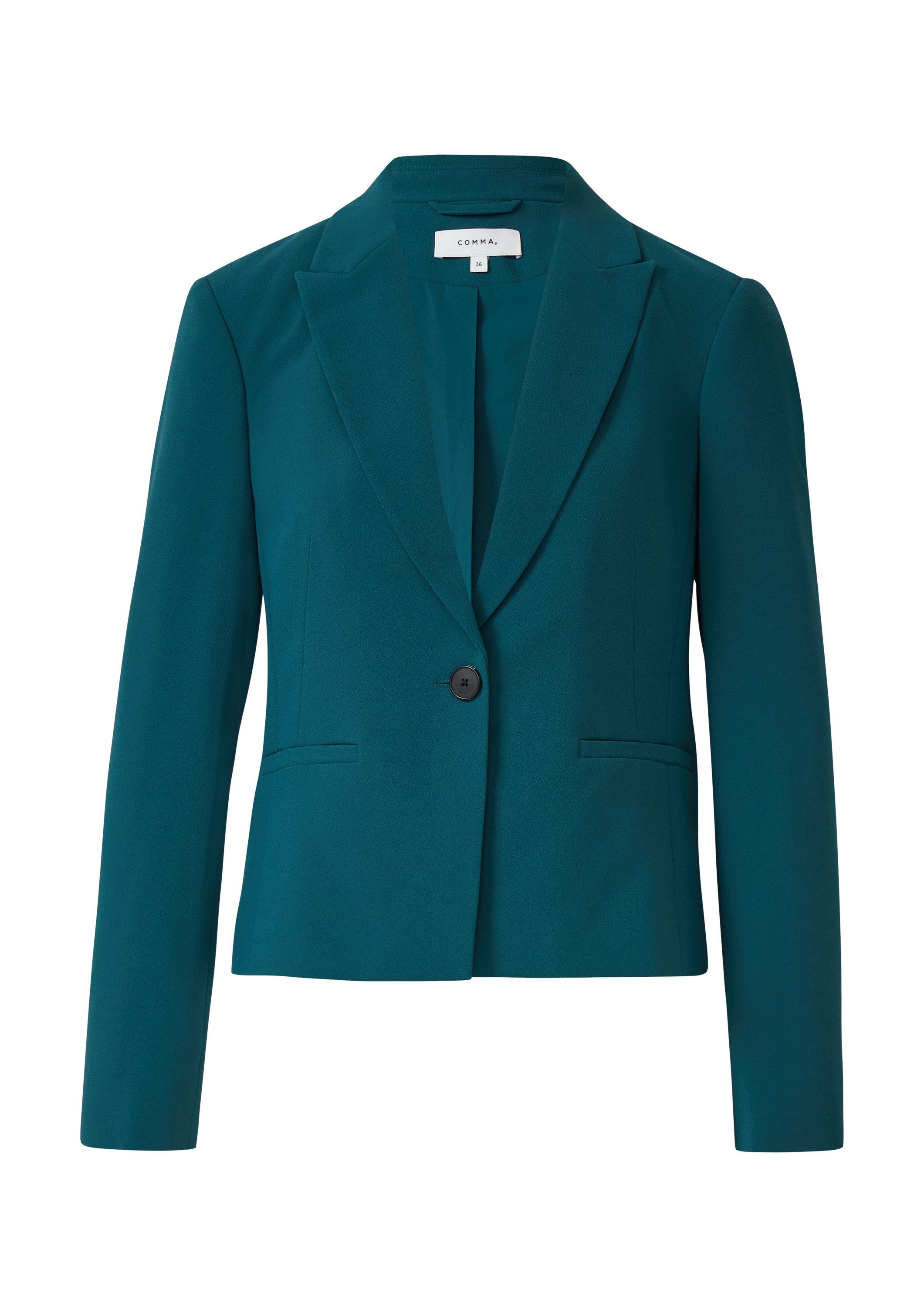 comma Jackenblazer Indoor-Blazer Taillierter Crêpe-Blazer günstig online kaufen
