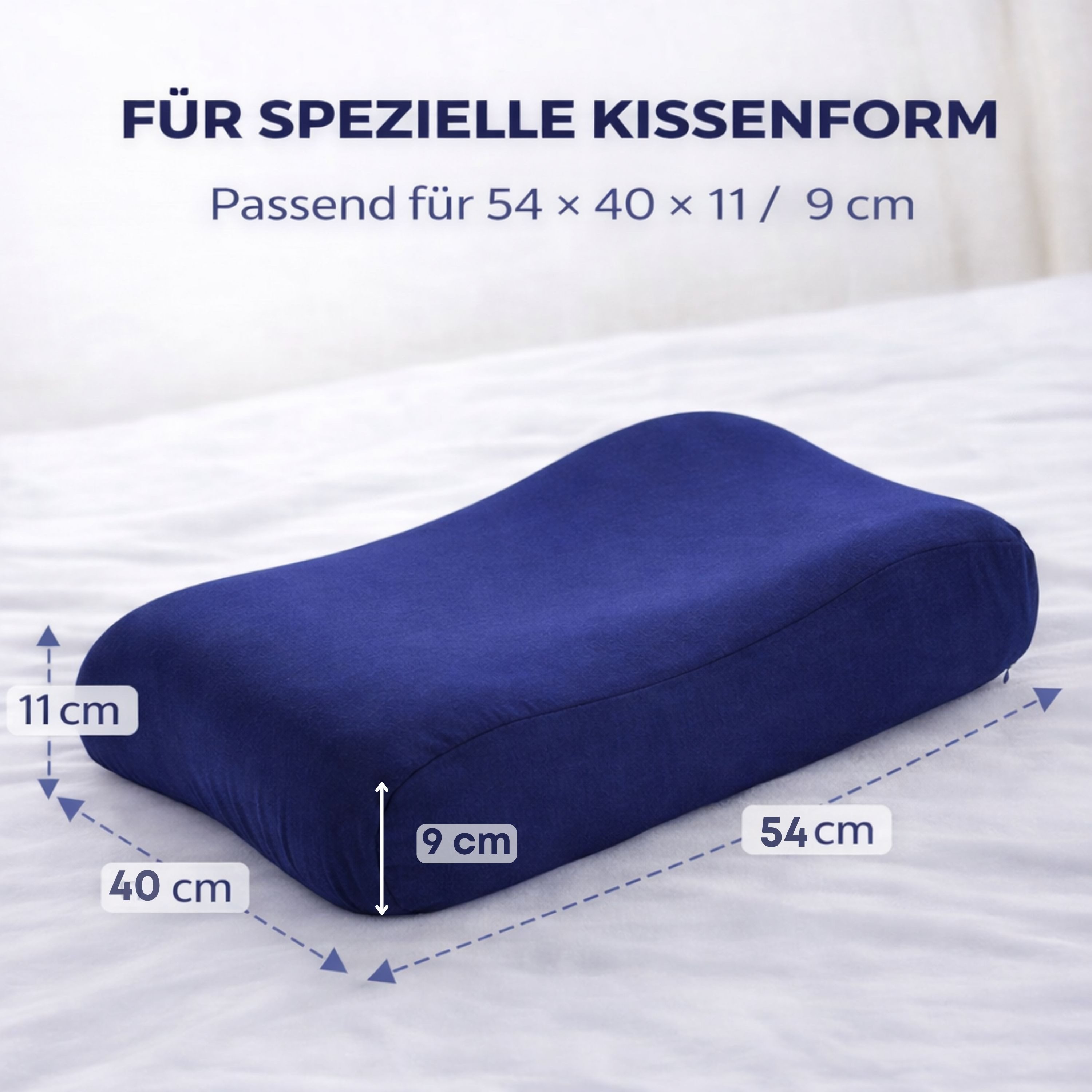 SEI Design Kissenbezug Bezug Spannbezug für Gesundheitskissen – 40x60 cm – Stretch, (1 Stück), bügelfrei