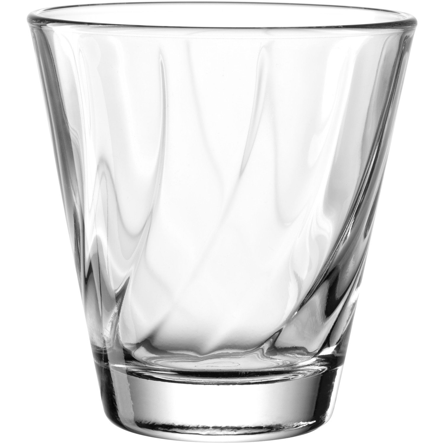 LEONARDO Gläser-Set Trinkglas, TWIST, 215 ml, 6er-Set, 6-tlg., Glas, Whiskybecher, spülmaschinengeeignet