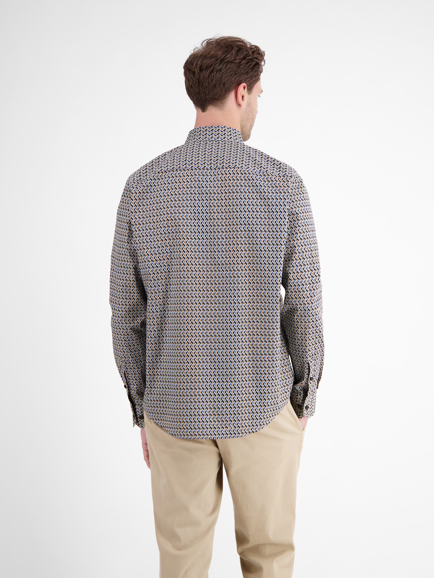 LERROS Langarmhemd LERROS Poplinhemd mit Stretchanteil