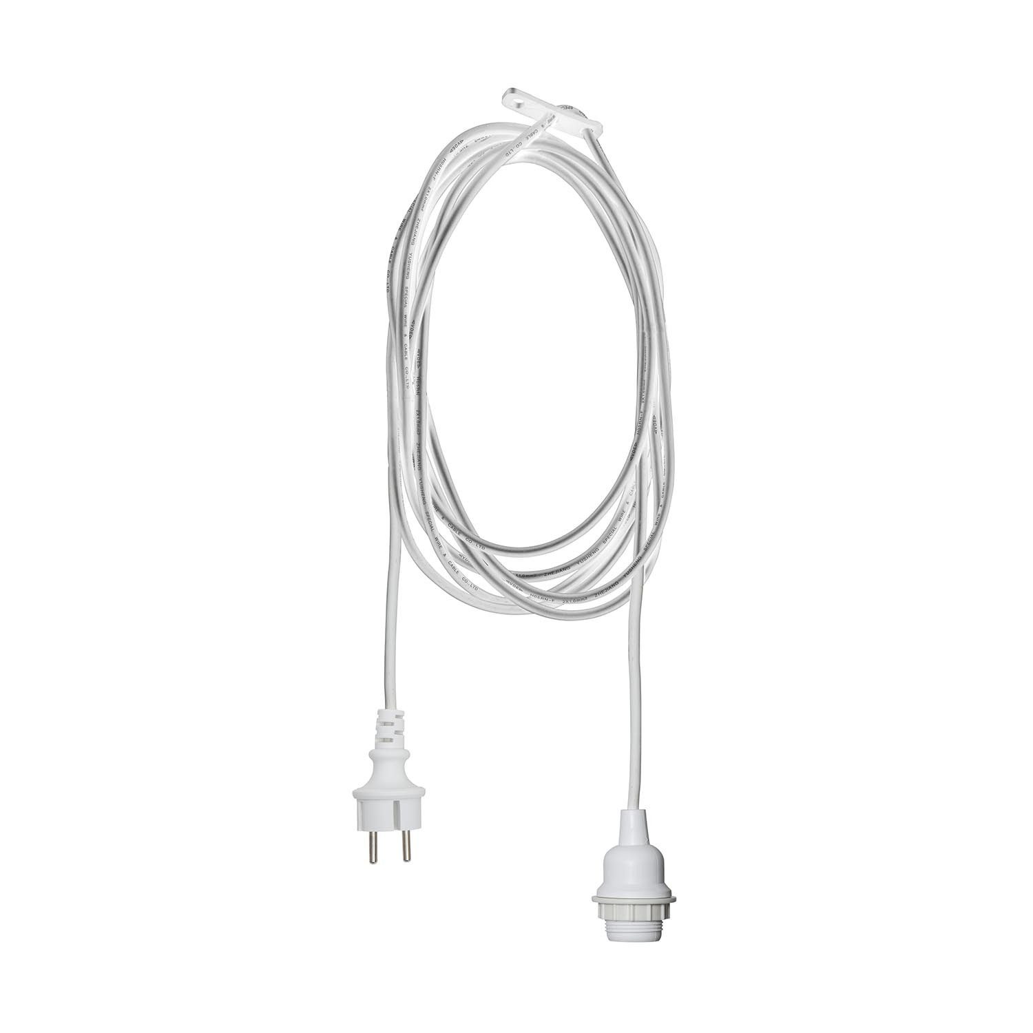 STAR TRADING LED Dekolicht Ute 2,5m, Lampenfassung,Ute mit E27-Fassung, weiß, 2,5m, outdoor