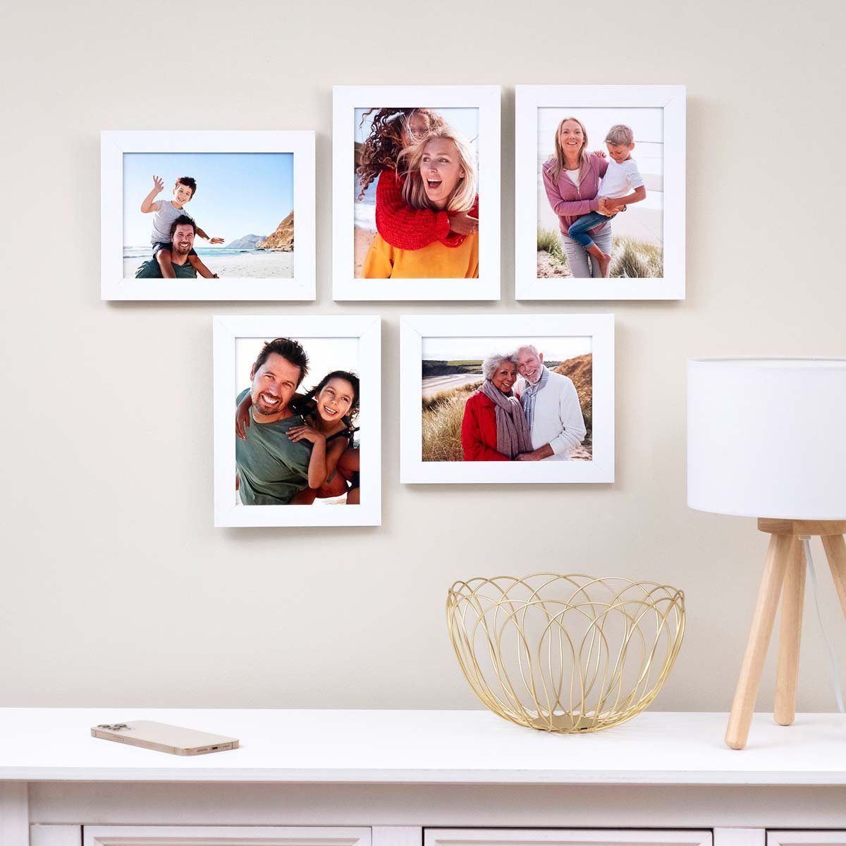 PHOTOLINI Bilderrahmen 5er Set breite Rahmen, günstig online kaufen