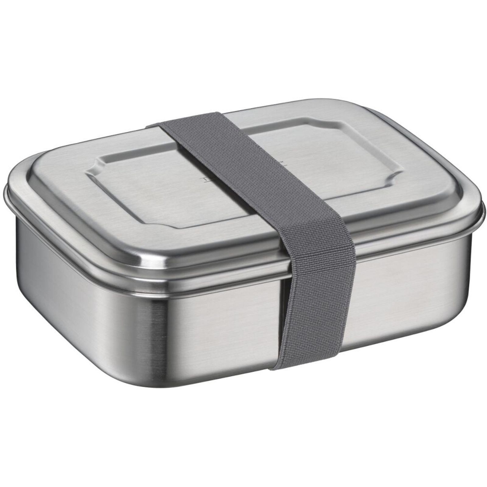 Alfi Lunchbox Edelstahl Sandwich Box 1,0 l plastikfrei, leicht robust stone grey, Kunststoff