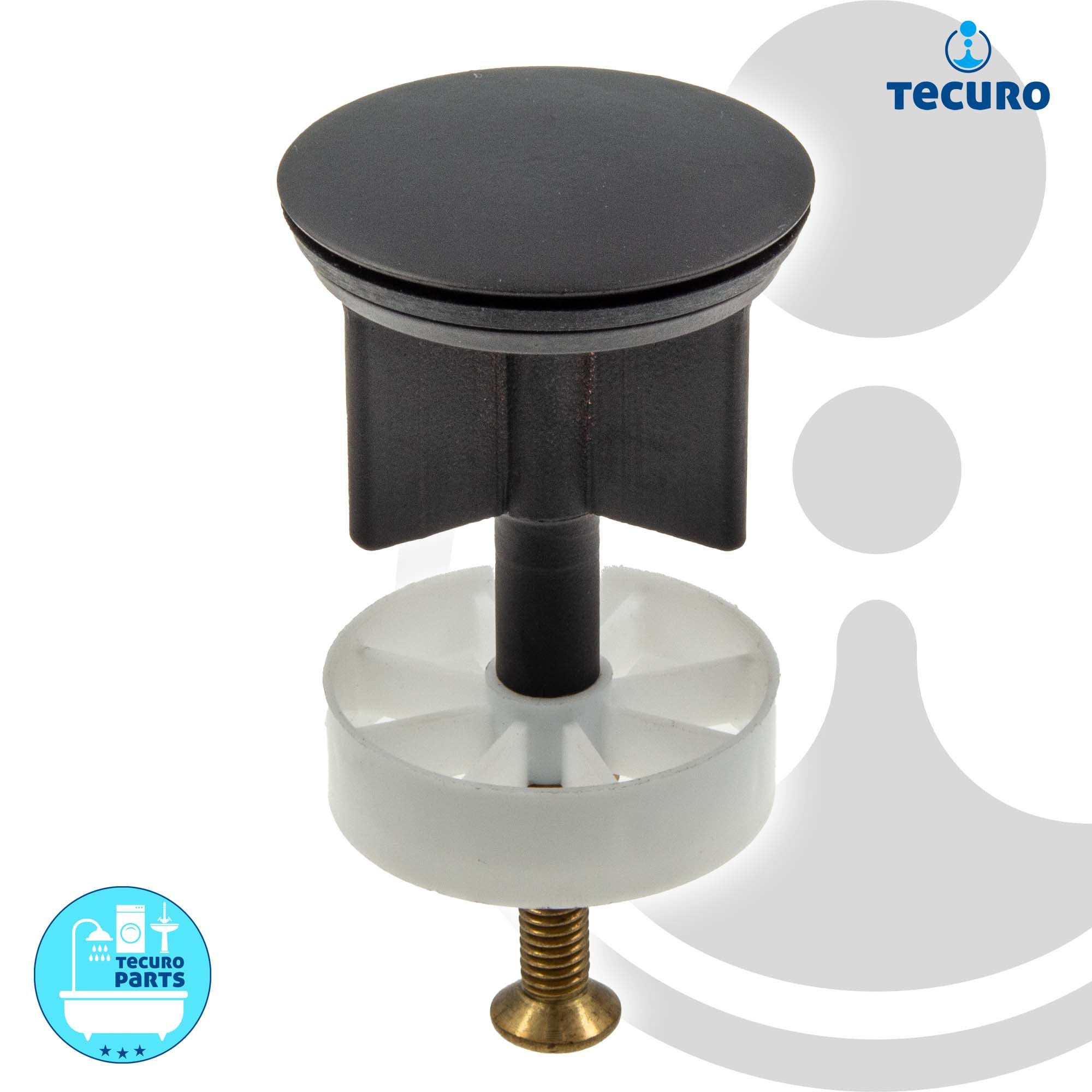 tecuro Ablaufventil Excenterstopfen Ø 40 mm für 1 1/4" Ablaufventil