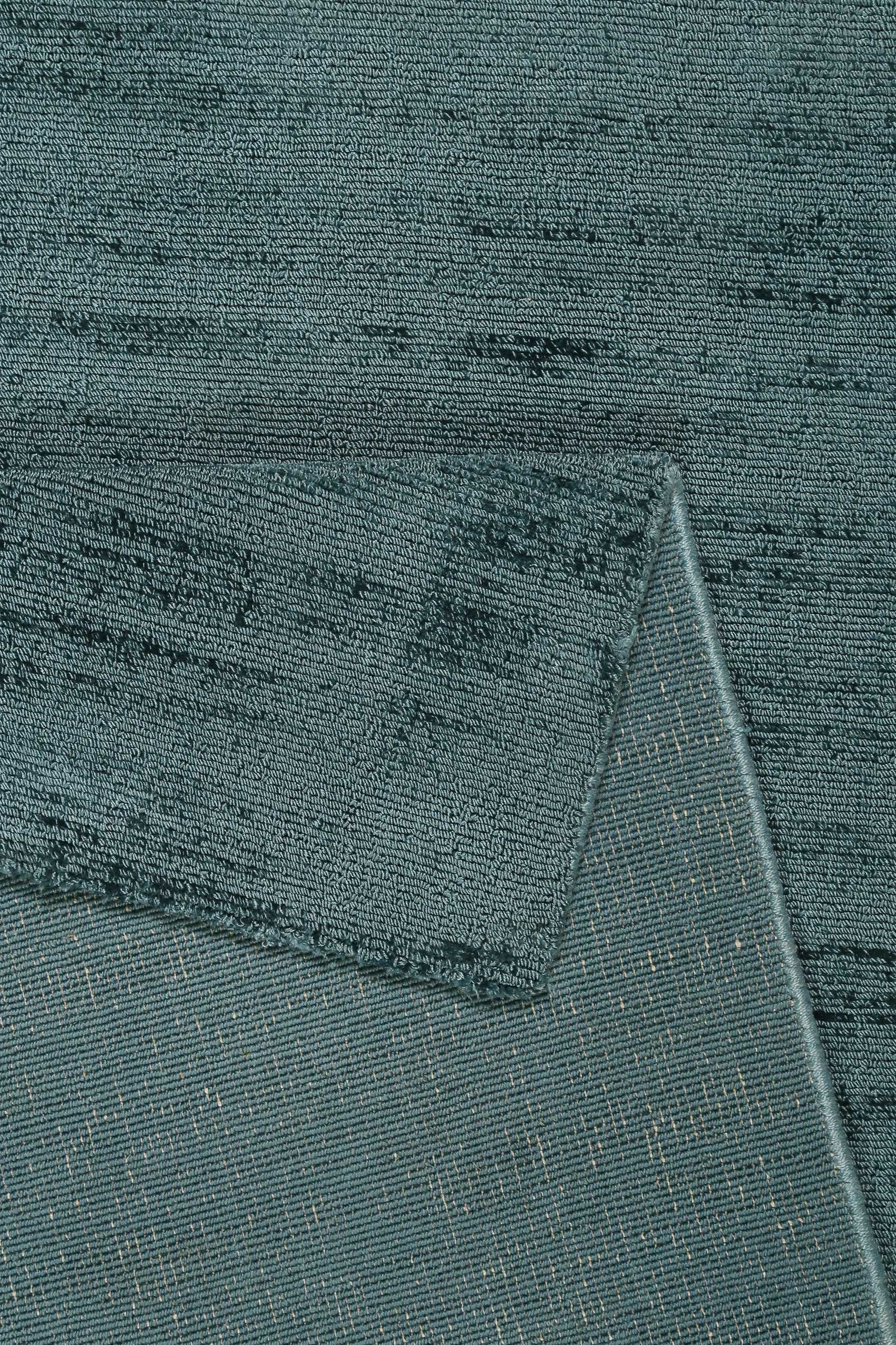 schimmernde Teppich Esprit, mm, 8 Gil, Melangeeffekt Farbbrillianz, Höhe: petrol rechteckig, glänzend, handgewebt, türkis seidig