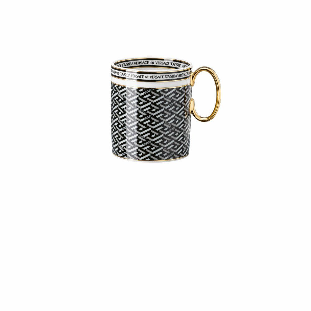Rosenthal meets Versace Becher La Greca Signature Black, Porzellan