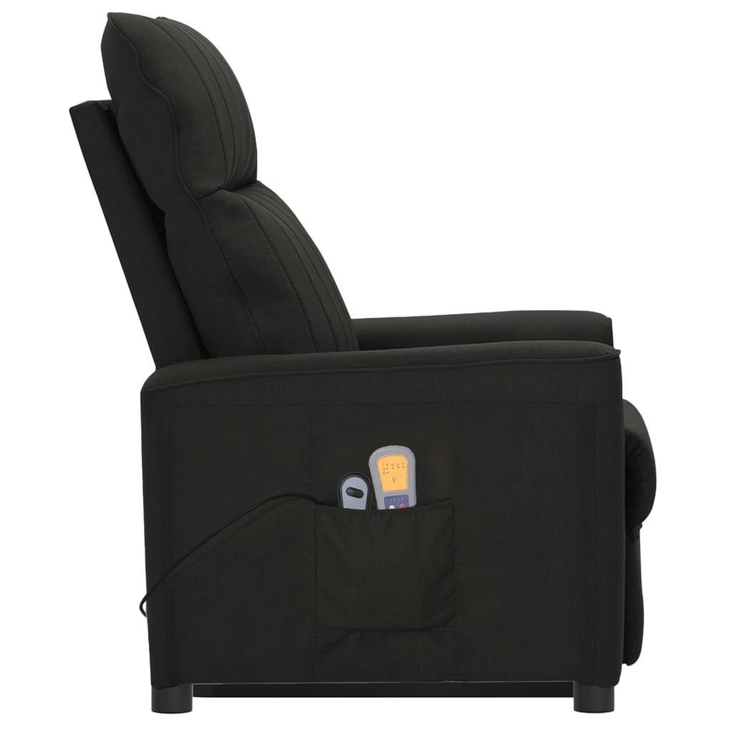 vidaXL Massagesessel Aufstehhilfe Stoff (1-St) Massagesessel mit Schwarz