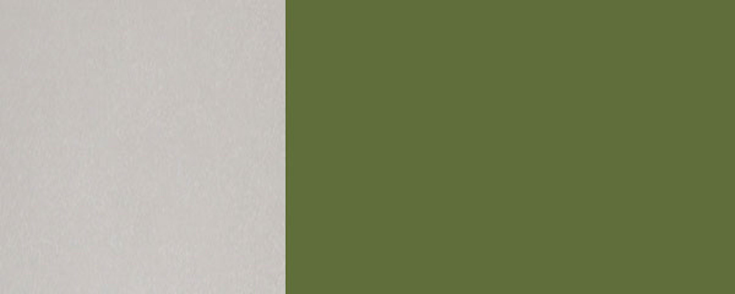 Innenschublade farngrün Front- RAL Feldmann-Wohnen Rimini matt & 6025 1 2 Schubladen Unterschrank Korpusfarbe wählbar (Rimini) 90cm
