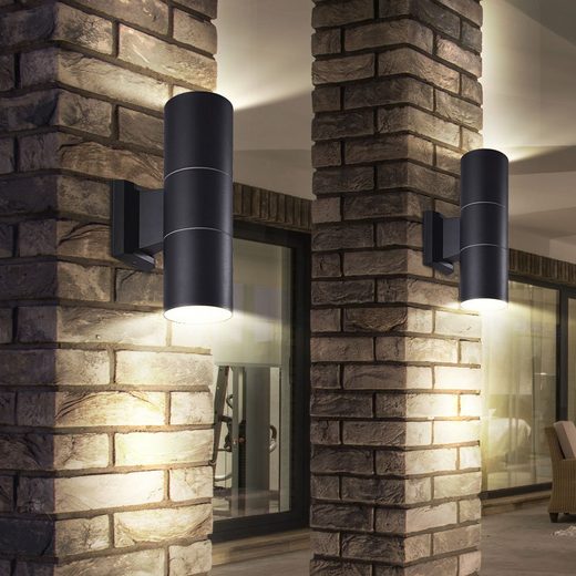 LED AußenWandleuchte, 2er Set Außen Beleuchtungen