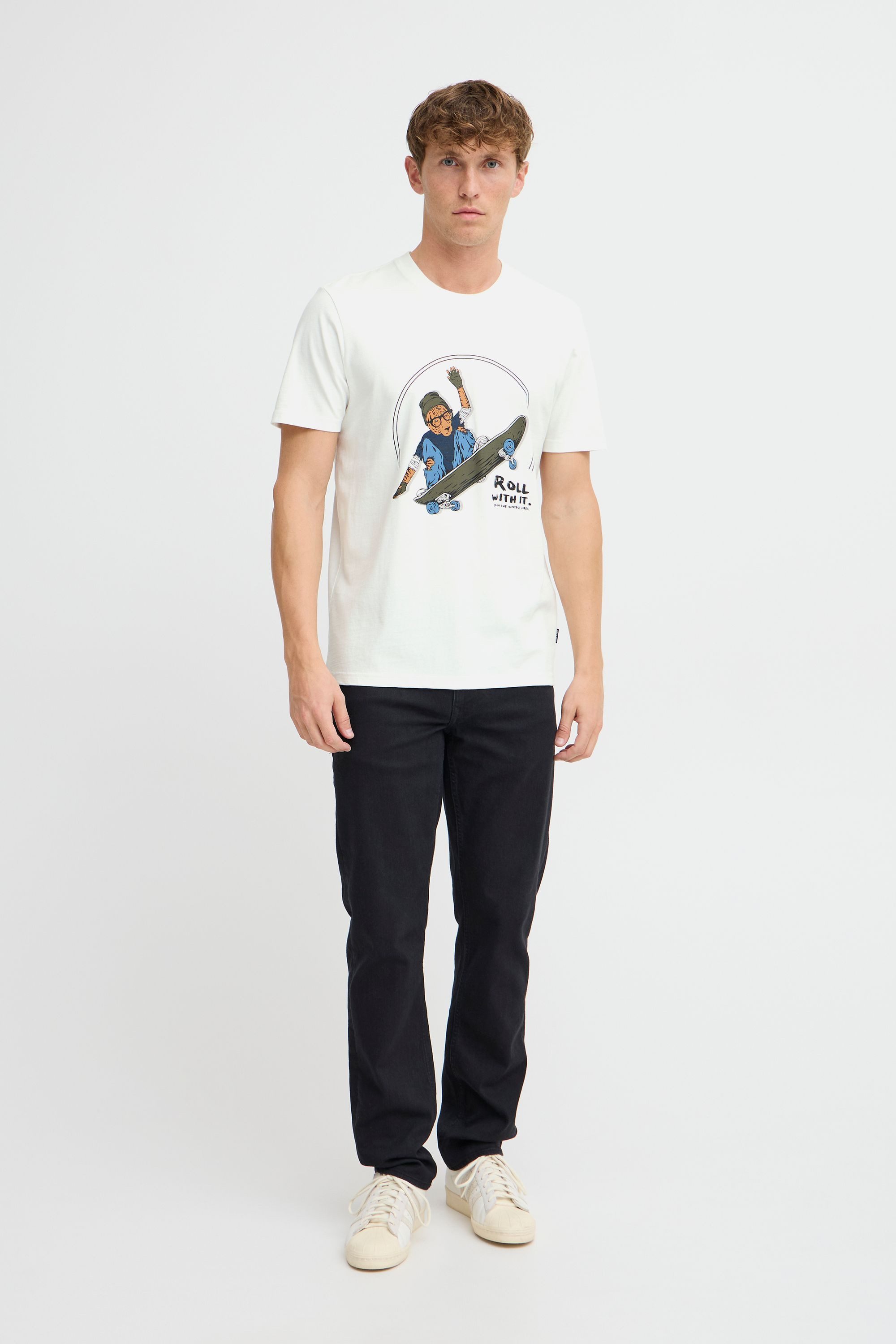 Blend Rundhalsshirt BHJavor (1-tlg) Lässiges T-Shirt mit Print