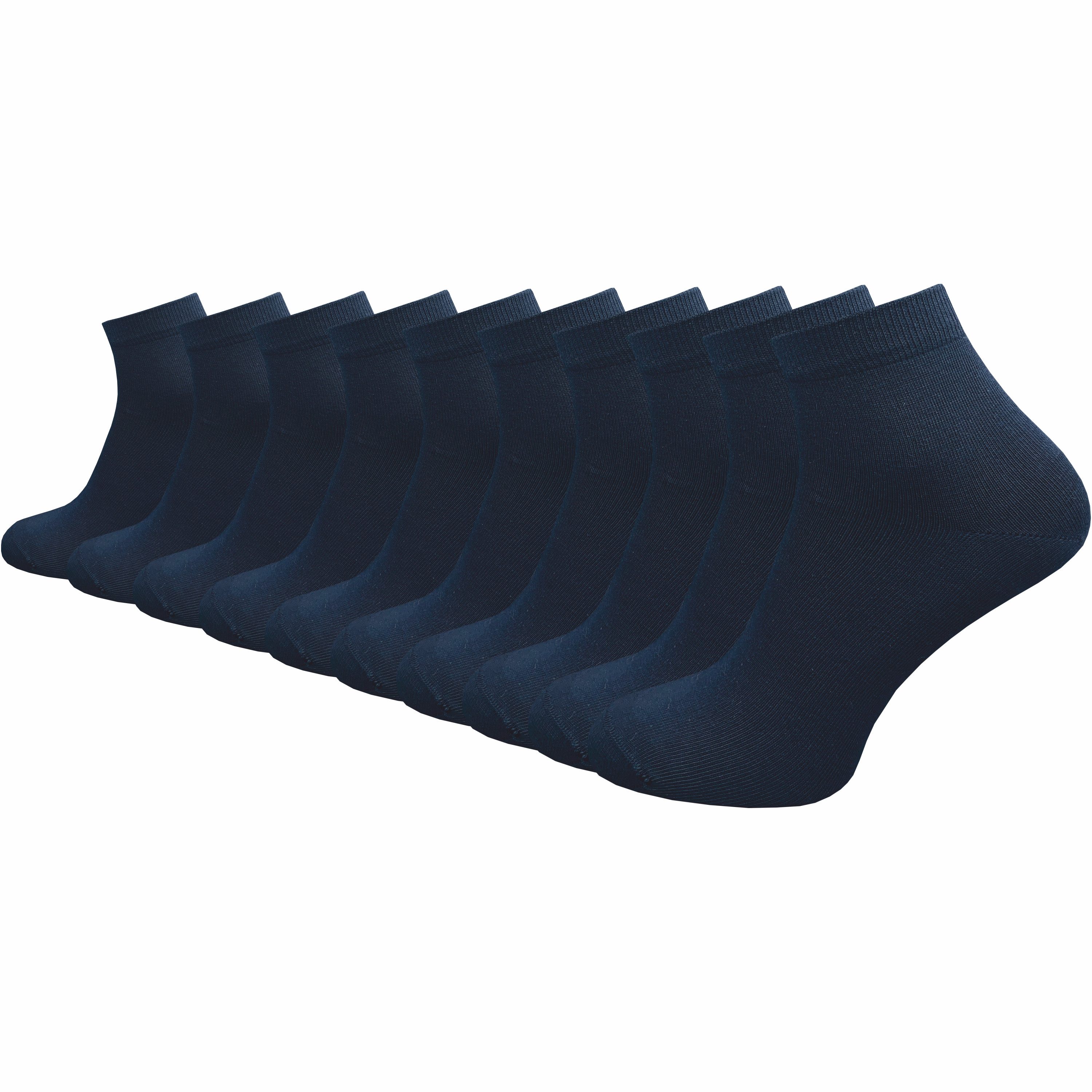 Kurzsocken aus 100% reiner Baumwolle - Quartersocken für Herren
