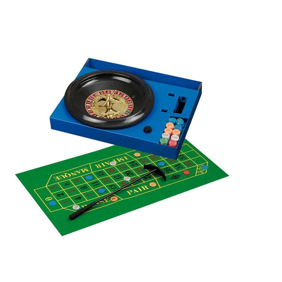 - Philos Spiel, Kunststoffteller Set mit Roulette