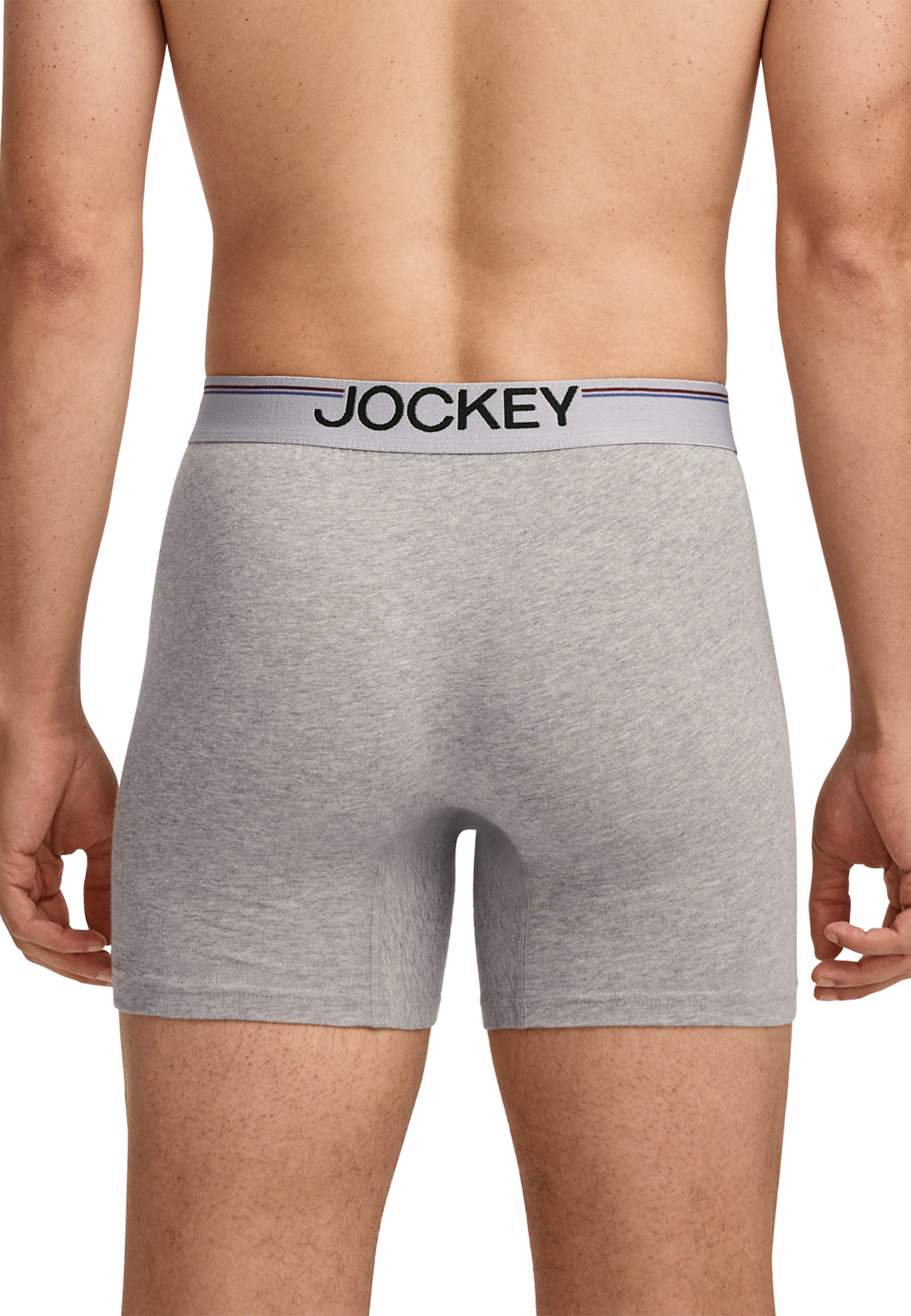 Jockey Langer Boxer Cotton Stretch (3er Pack) eng anliegend, hoher Tragekomfort