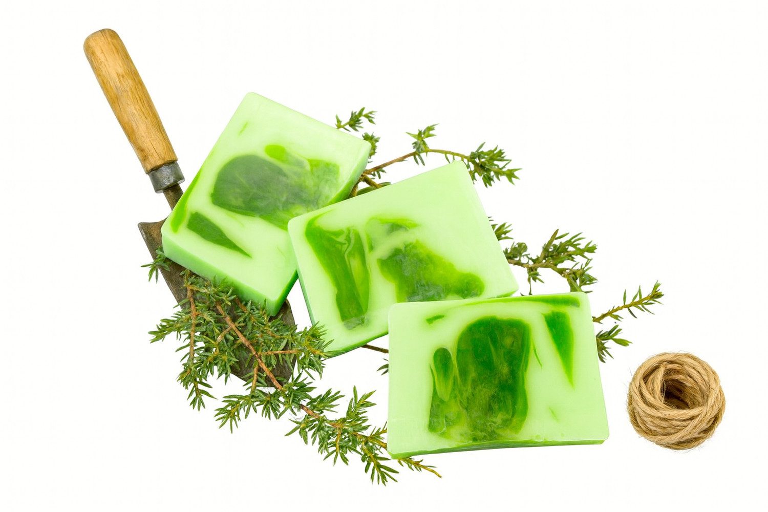Nesbel - Spüren Sie die Reinheit? Handseife grüner Garten, Glycerin Hand-und Dusch Seife mit Ziegenmilch 100g