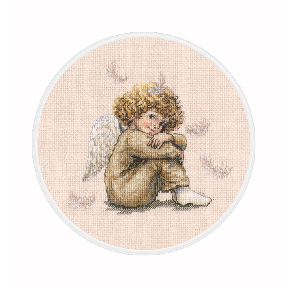 RTO Kreativset RTO Kreuzstich Stickpackung "Träumer II", Zählmuster, 16,5x15,5cm, (embroidery kit by Marussia)