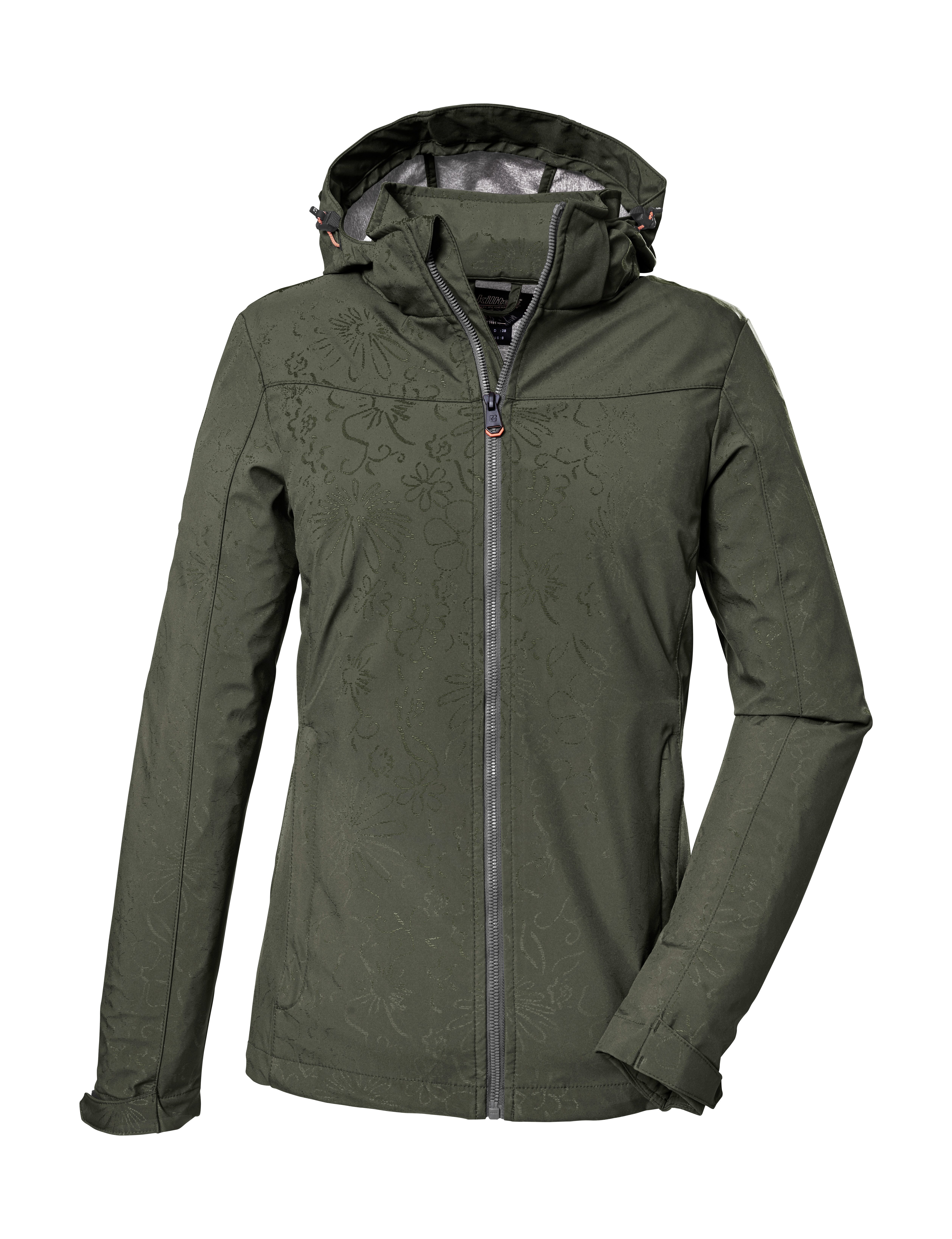 Killtec Softshelljacke KOS 40 WMN SFTSHLL JCKT Wasserabweisende, atmungsaktive Damenjacke aus recyceltem Material