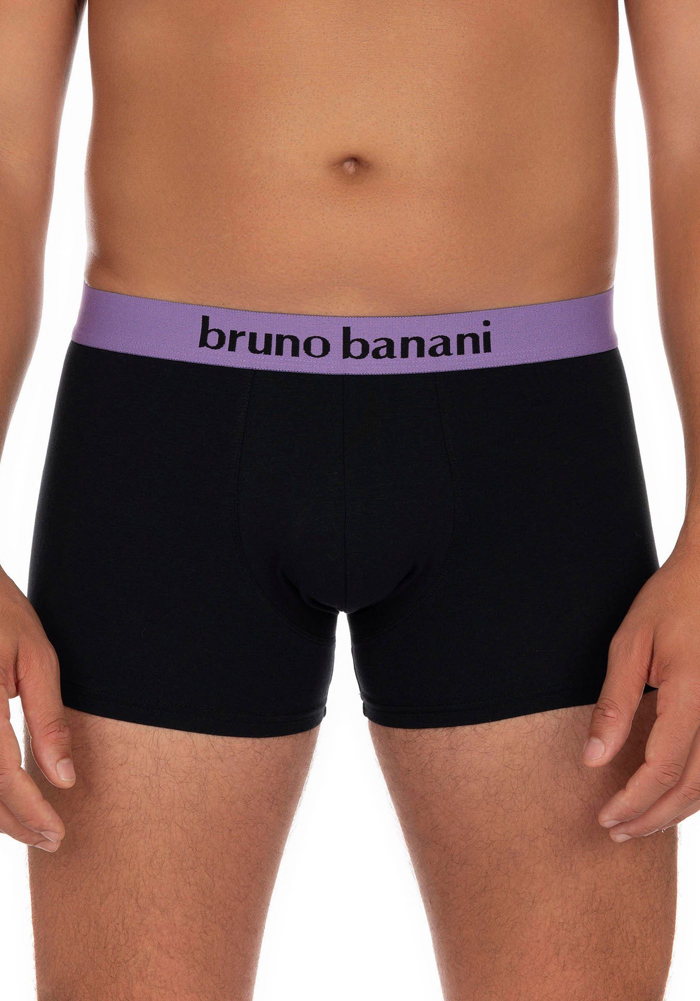 Bruno Banani Boxer Flowing (2er Pack) mit kontrastreichem Logobund