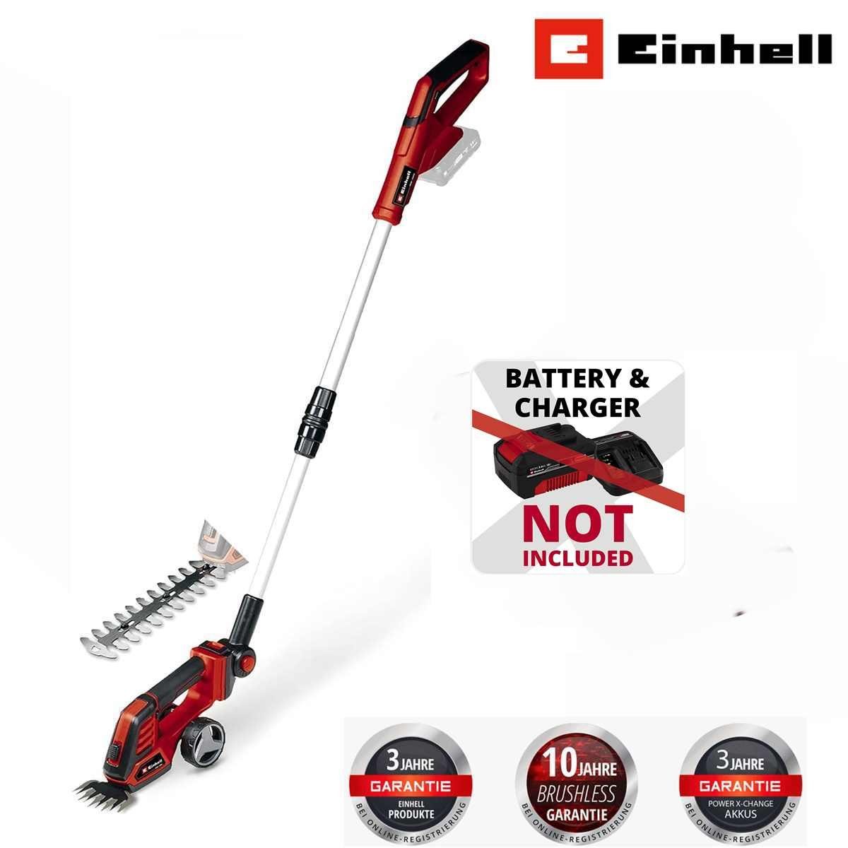 Einhell Akku-Gras- und Strauchscherenset Einhell Akku-Gras- und Strauchschere GE-CG 18/100 Li T- 18V (Solo)