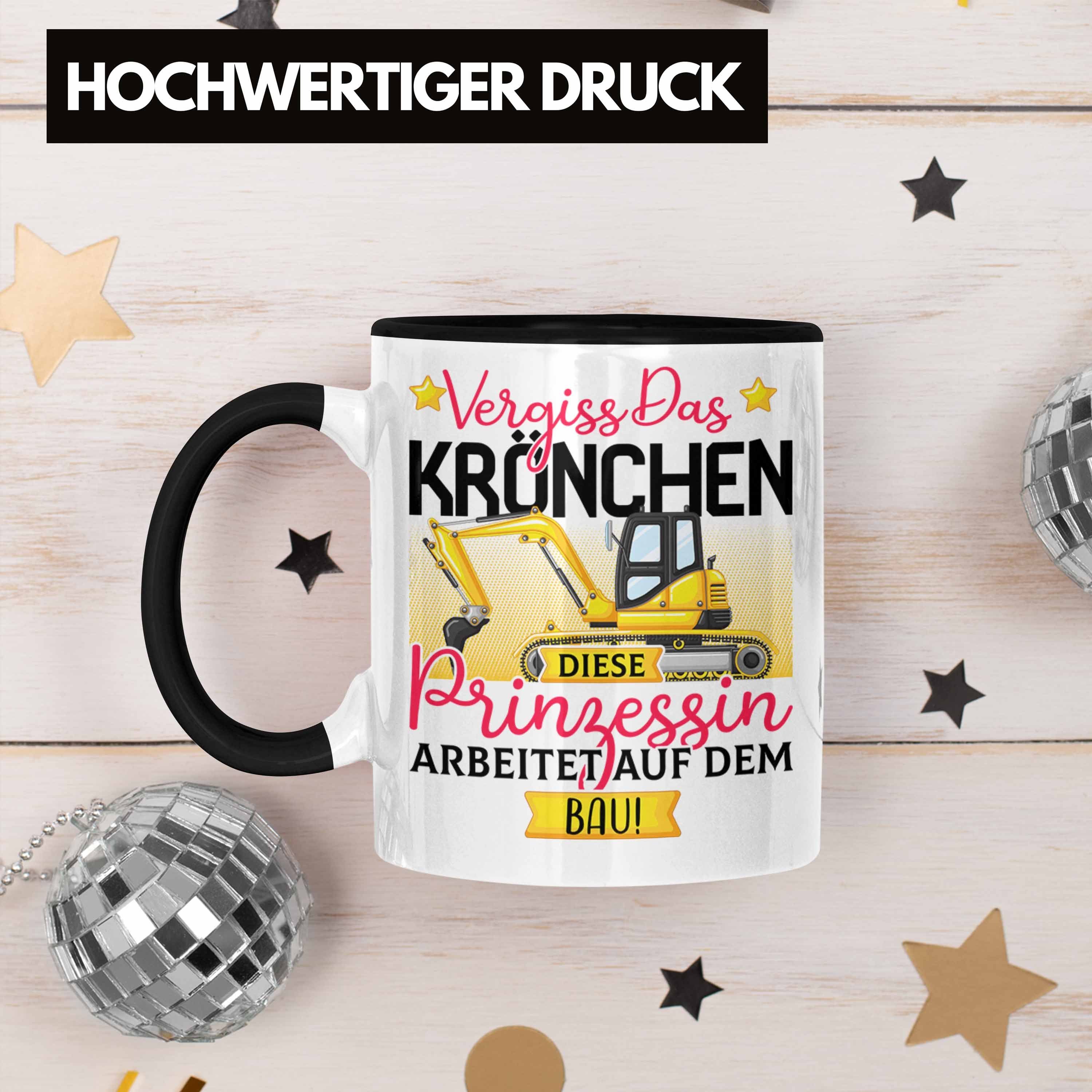 Trendation Geschenk Spruch Tasse Prinzessin Tasse Frauen Kröchen Das Vergiss Schwarz Bau Diese