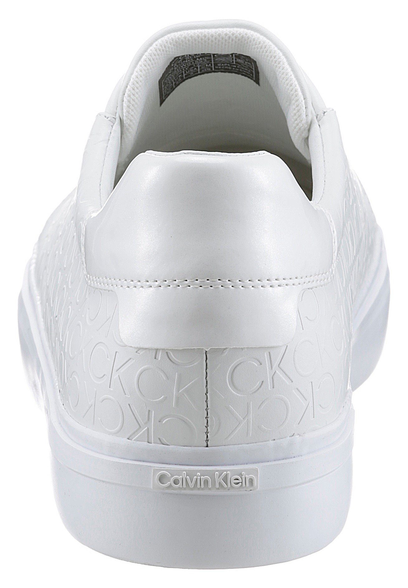 MIX Klein Calvin VULC MONO Gummiband ON mit SLIP - weiß Slip-On Sneaker