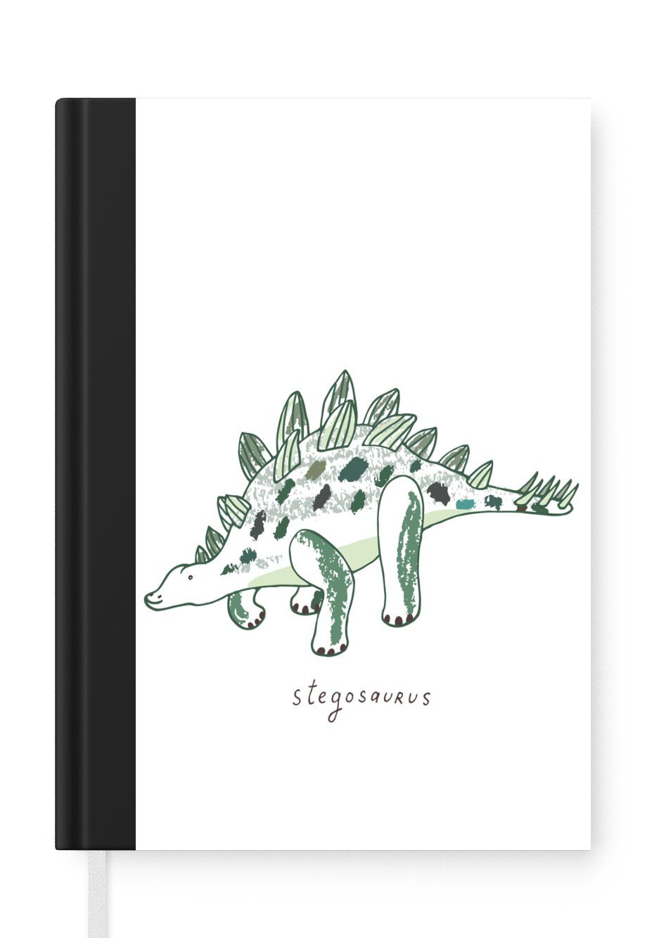 MuchoWow Notizbuch Kinderzimmer - Dinosaurier - Journal, - Notizheft, Tagebuch, Mädchen A5, - Haushaltsbuch Merkzettel, Stegosaurus Jungen 98 Kinder, - Seiten