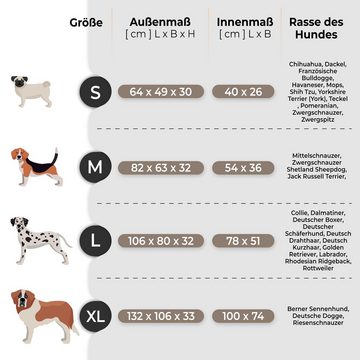 Bjird Tierbett Hundebett Bella Fancy Gesteppt, Hundesofa für kleie und grosse Hunde, Größe: S,M,L,XL
