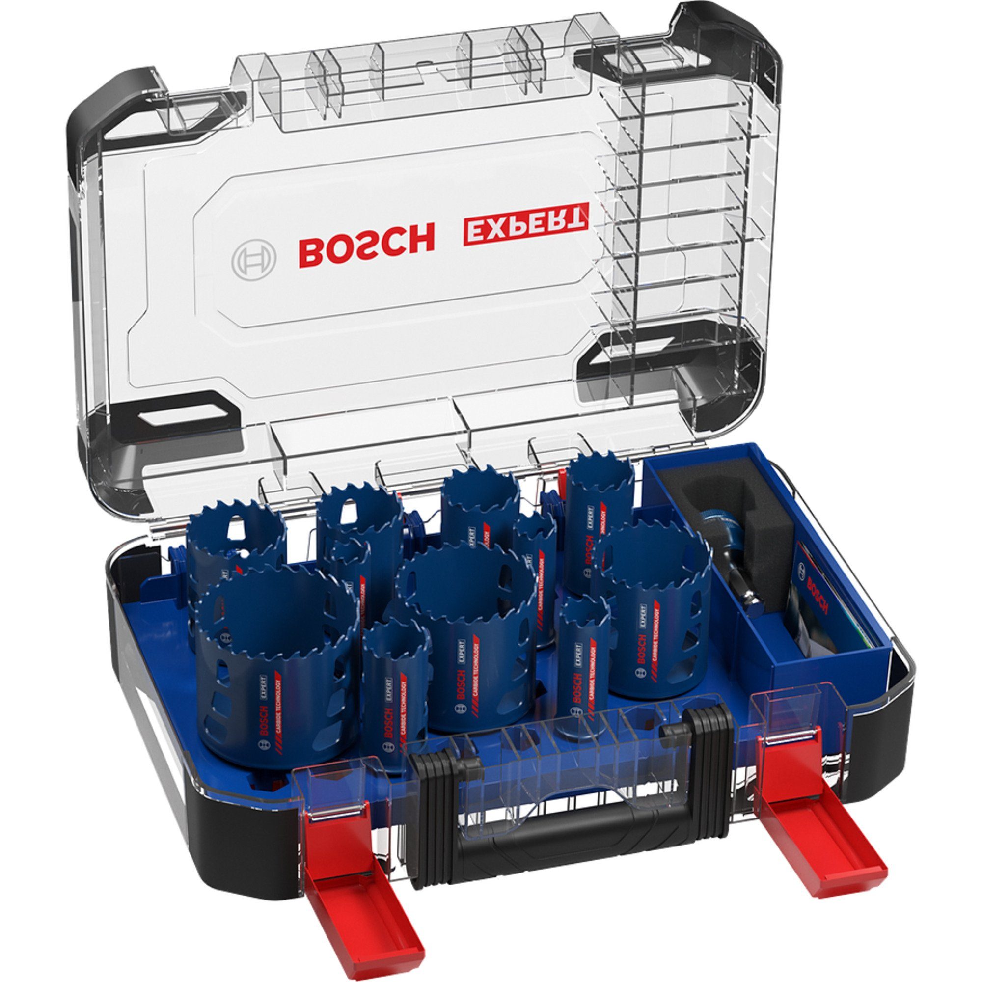 76 Lochsägen-Set for 13-teilig, Standard-Bohrfutter Aufnahmesystem: Lochsäge 20 Power-Change-Adapter, Expert Endurance - BOSCH - Heavy Bosch Expert Material, Tough Duty mm -
