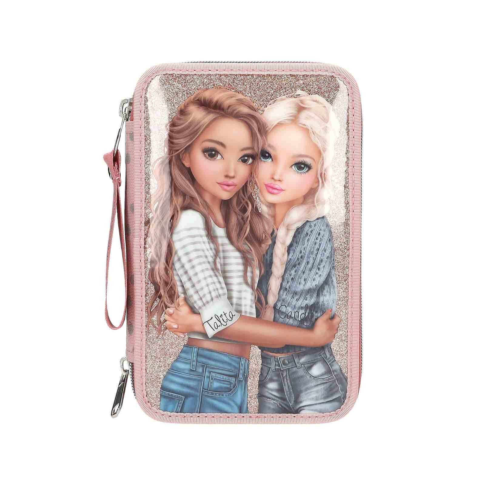 Depesche Federmäppchen TOPModel 3-Fach Federtasche DOTS 7,5 x 13 x 20 cm, (1-tlg)