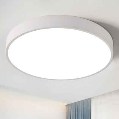 style home Deckenleuchte, LED fest integriert, Warmweiß, 12W LED Deckenlampe Küchenlampe Warmweiß, 3000K, Ø23cm(Weiß), für Flur Diele Balkon Küche