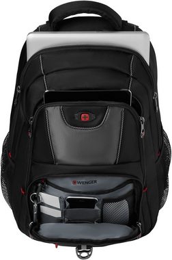 Wenger Laptoprucksack Pillar, schwarz/ grau, für Laptops bis 16 Zoll