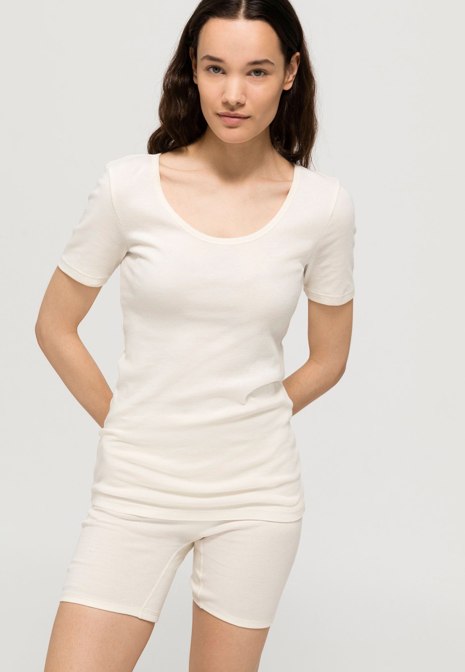 Hessnatur Unterhemd ModernNATURE Bio-Baumwolle aus reiner