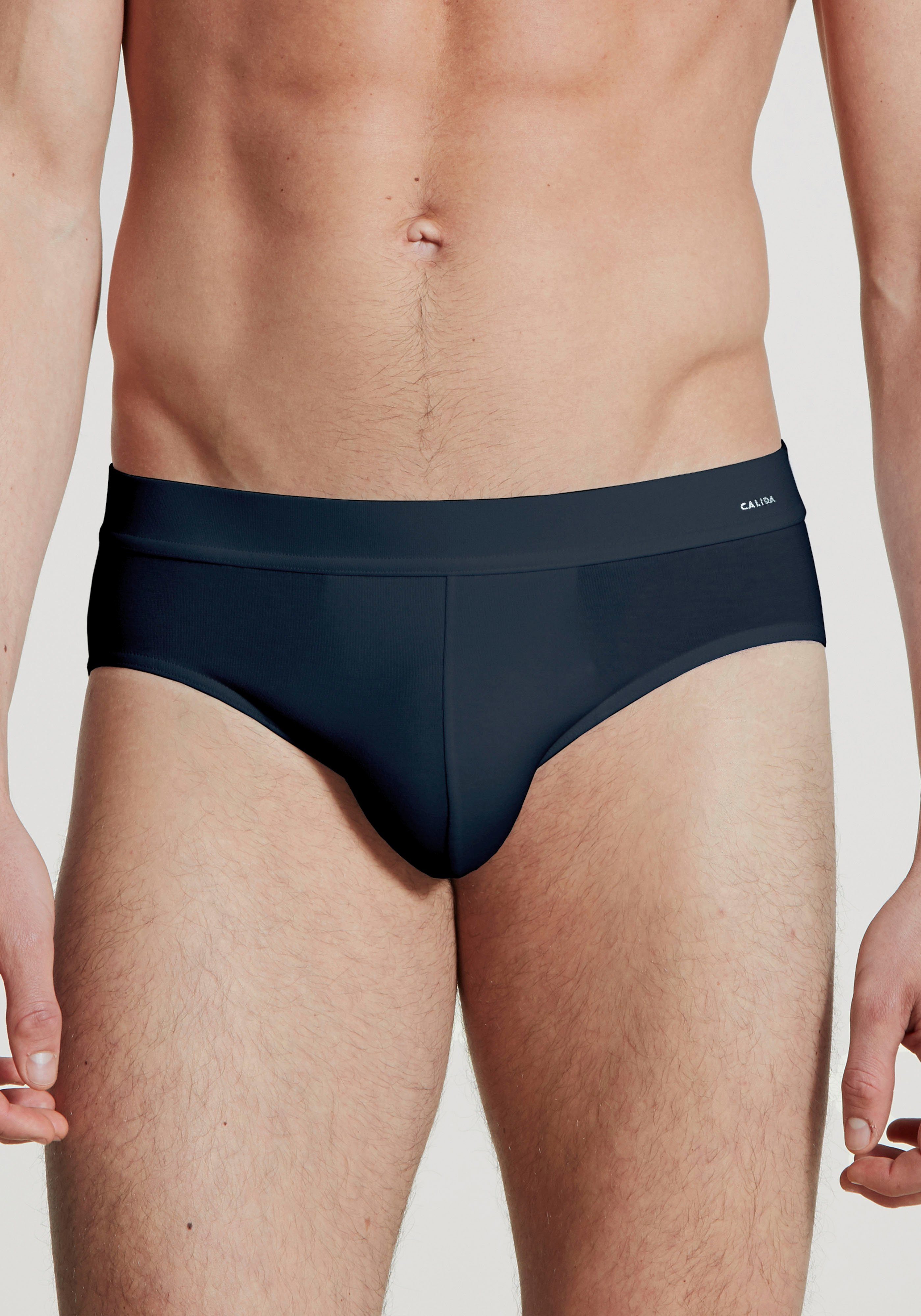 CALIDA Slip Cotton Code Baumwoll-Mix, elastisch, ohne Eingriff, Single Jers günstig online kaufen