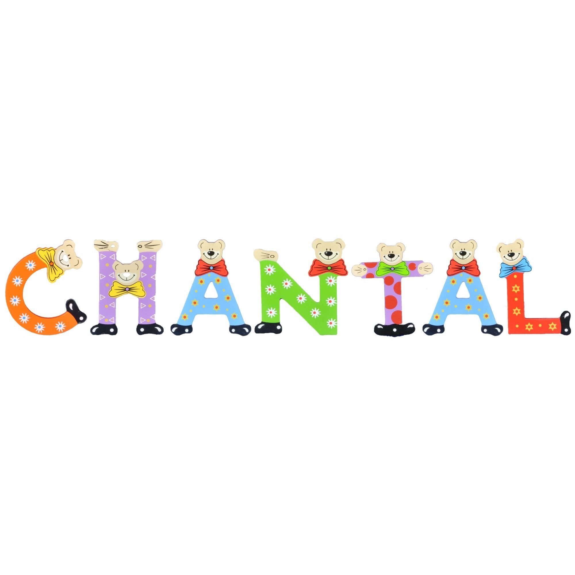 Holz-Buchstaben Kinder - sortiert (Set, CHANTAL Deko-Buchstaben 7 St), Namen-Set, Playshoes