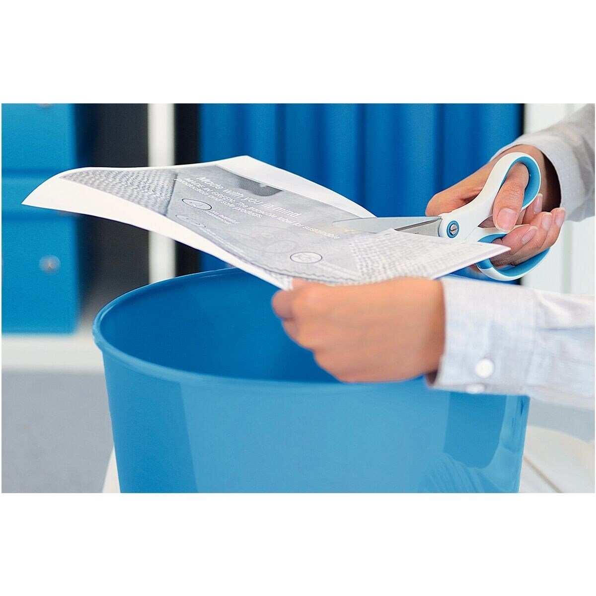 LEITZ Papierkorb WOW 5278, 15 Liter, mit integriertem Tragegriff