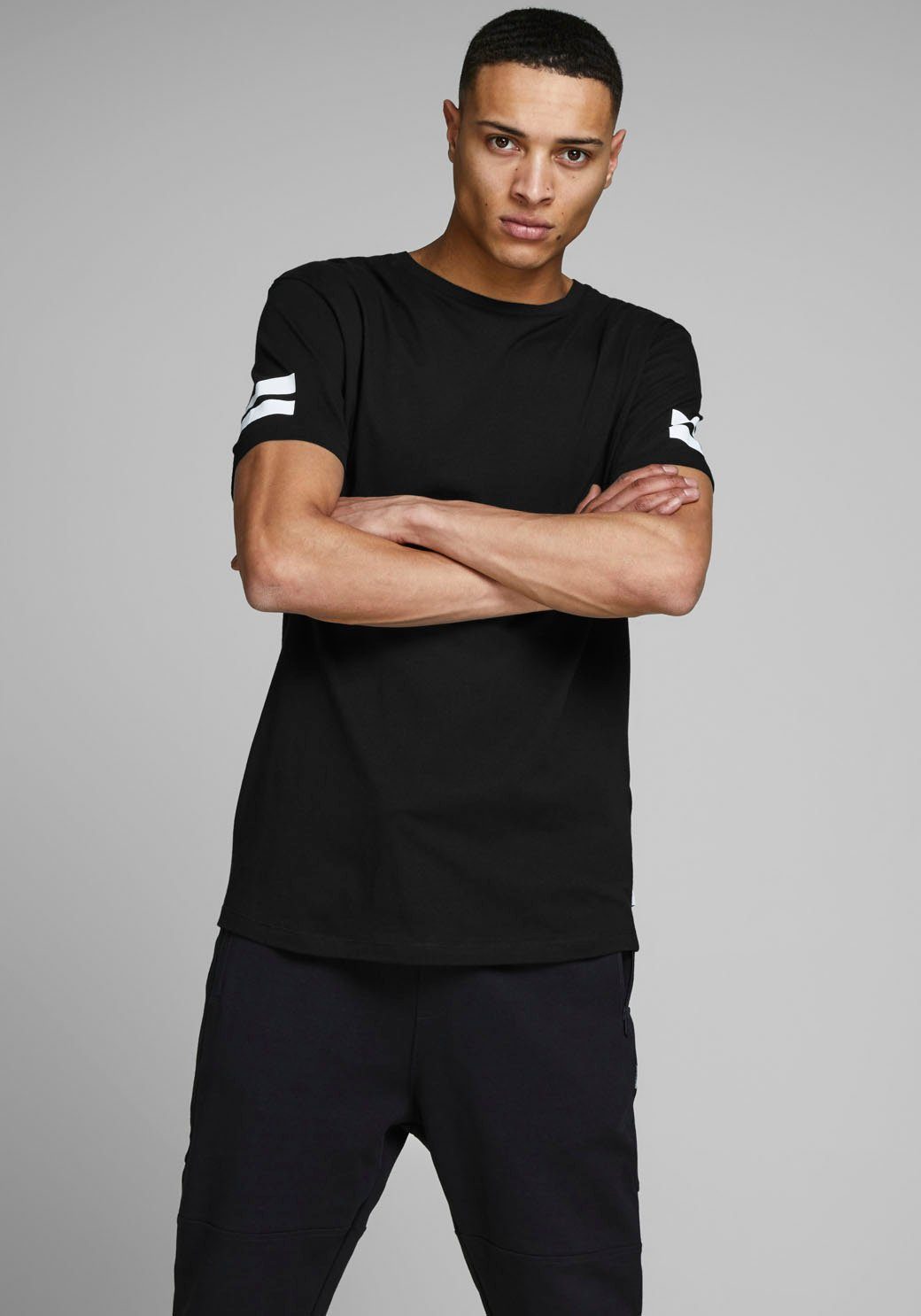 Jack & Jones T-Shirt BORO TEE schwarz