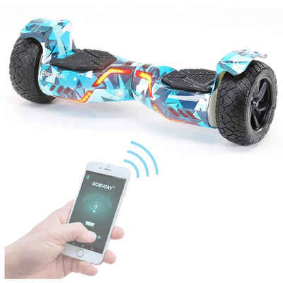 Robway Balance Scooter »E-Balance Hoverboard X2«, 15,00 km/h, Hoverboard Offroad - Kinder Sicherheits Modus - Bluetooth